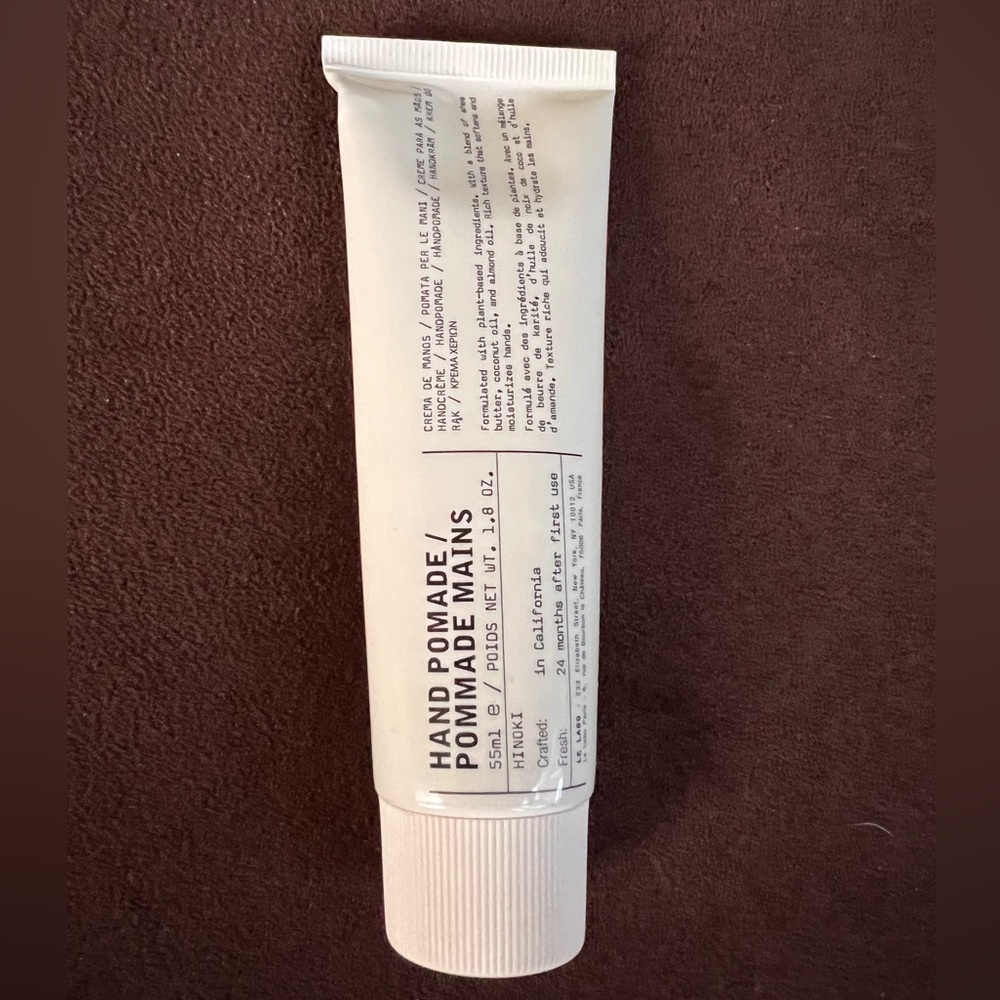 Le Labo Hinoki Hand Pomade Shea Butter Cream Tube Sealed 55ml 1.8oz